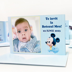 Invitatie Botez Dubla Mickey Mouse 3 - Img 6