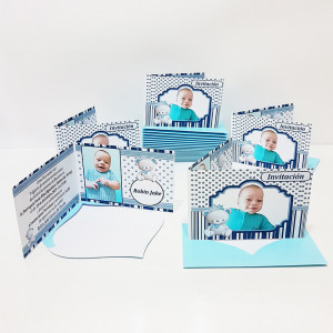 Invitatie Botez Dubla Ursulet Regal - Img 6