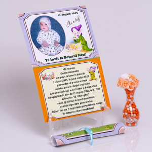 Invitatie Botez Papirus Pitic - Img 2