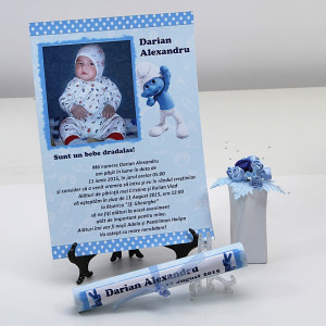 Invitatie Botez Papirus Strumf - Img 3