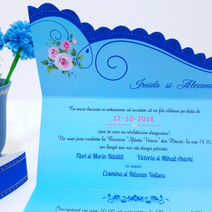 Invitatie Nunta Speciala Albastru - Img 5