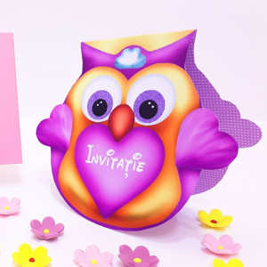 Invitatii Botez Contur Bufnita F2 - Img 3
