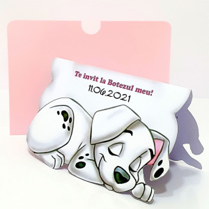 Invitatii Botez Contur Dalmatian F4 - Img 2