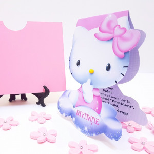 InvitatiI Botez Contur Hello Kitty 3 - Img 3