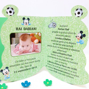 Invitatii Botez Contur Mickey Mouse 14 - Img 3