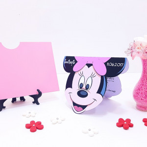 Invitatii Botez Contur Minnie Mouse 2 - Img 2