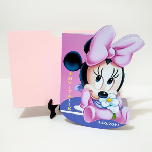 Invitatii Botez Contur Minnie Mouse 8 - Img 2