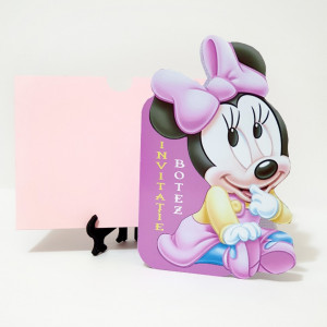 Invitatii Botez Contur Minnie Mouse 9 - Img 3