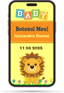 Invitatii Electronice Botez Baieti - Jungla