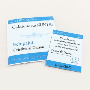 Magnet cu Plic Poveste Bilet de Avion