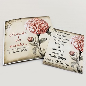 Magnet cu Plic Poveste Bujor