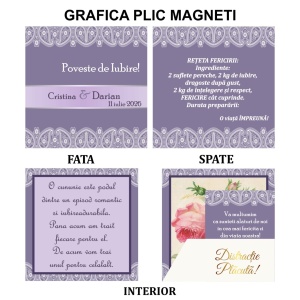 Magnet cu Plic Poveste Lila