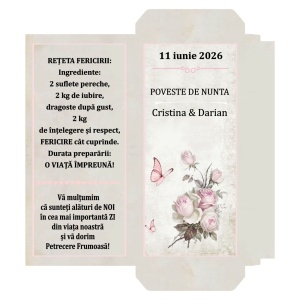 Marturii Nunta Ciocolata Vintage Wedding