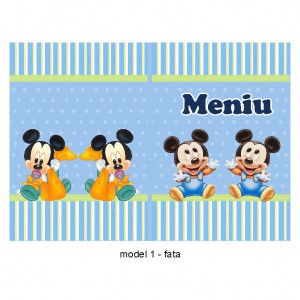 Meniu Botez Gemeni Simplu Mickey Mouse 1 - Img 2