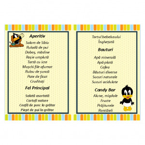 Meniu Botez Simplu Duffy Duck - Img 3