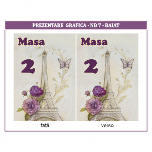 Nr de masa 2 in 1 Nunta-Botez NB7 - Img 2