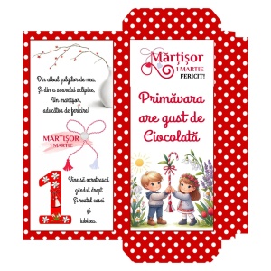 1 Martie - Cutie Ciocolata Martisor Mod 21