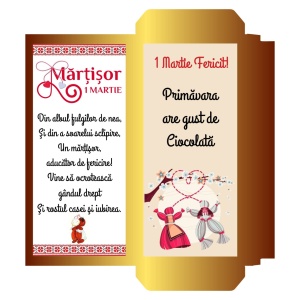 1 Martie - Cutie Ciocolata Martisor Mod 23