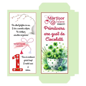 1 Martie - Cutie Ciocolata Martisor Mod 36