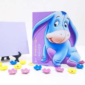 Invitatie Botez Contur Eeyore - Img 2