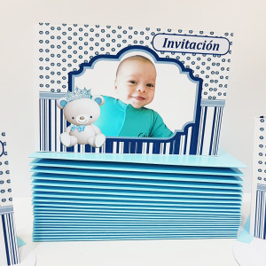 Invitatie Botez Dubla Ursulet Regal - Img 7