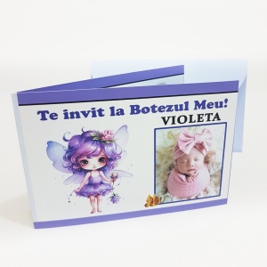 Invitatie Botez Dubla Violeta - Img 2