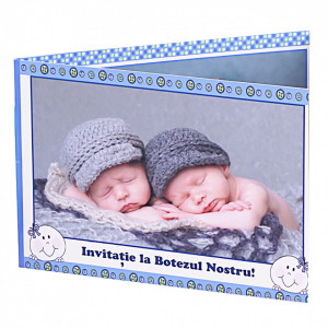 Invitatie Gemeni Dubla 2-Bebelusi Var 1