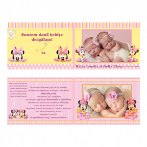 Invitatie Gemeni Dubla 2-Minnie Var 1 - Img 3