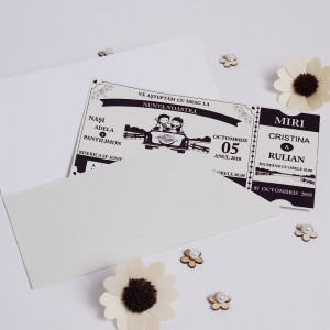 Invitatie Nunta BBS7 Tiket - Img 4