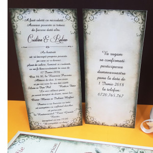 Invitatie Nunta Ciocolata Bujor - Img 2