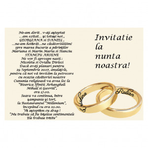 Invitatie Nunta cu Capsa CC52 - Img 2