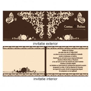 Invitatie Nunta Fluturi - Img 3