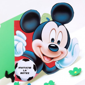 Invitatii Botez Contur Mickey Mouse 13 - Img 3