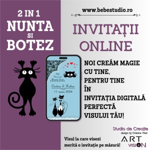 Invitatii Electronice 2 IN 1 Nunta si Botez - Regal NB8 - Img 6