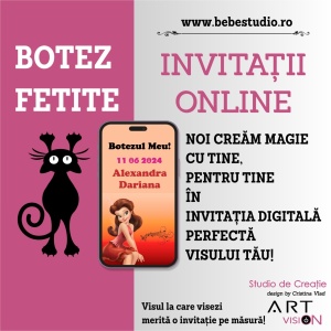 Invitatii Electronice Botez Fetite - Printesa Rosetta - Img 6