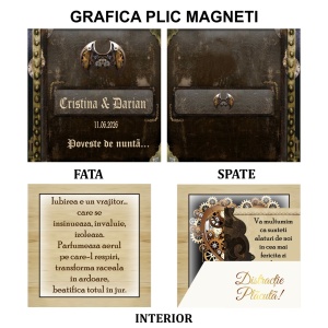 Magnet cu Plic Poveste Steampunk