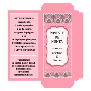 Marturii Nunta Ciocolata Pink