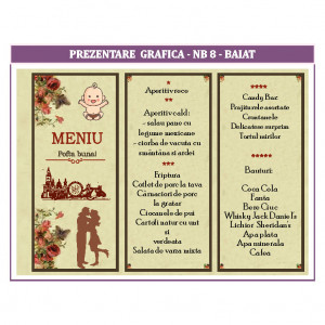 Meniu 2 in 1 Nunta-Botez NB8 - Img 2