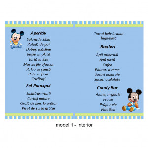 Meniu Botez Gemeni Simplu Mickey Mouse 1 - Img 3