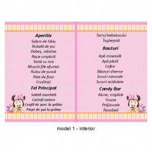 Meniu Botez Gemeni Simplu Minnie Mouse 1 - Img 3