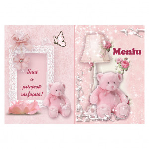Meniu Botez Simplu Fetite Ursulet - Img 2