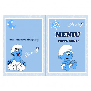 Meniu Botez Simplu Strumf 2 - Img 2