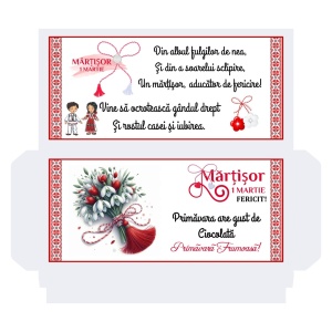 1 Martie - Cutie Ciocolata Martisor Mod 26