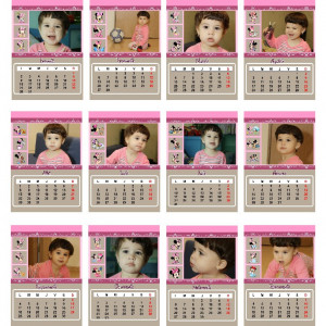 Calendar de perete Gold-MOD 3 - Img 2