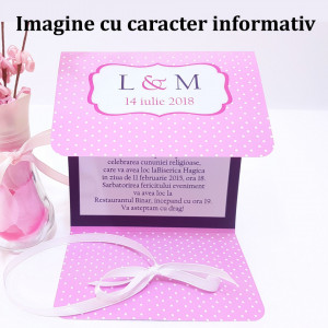 Invitatie 2 in 1 Nunta-Botez Floral 3 - Img 4