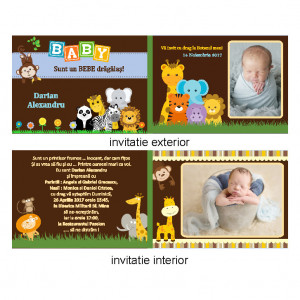 Invitatie Botez Dubla In Jungla