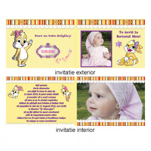 Invitatie Botez Dubla Lola - Img 3