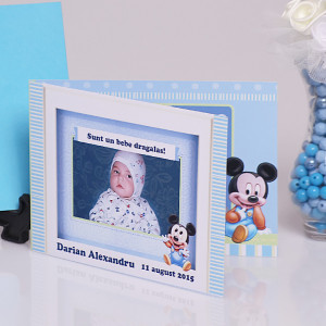 Invitatie Botez Dubla Mickey Mouse 1