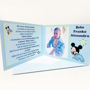 Invitatie Botez Dubla Mickey Mouse 3 - Img 8