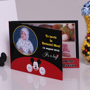 Invitatie Botez Dubla Mickey Mouse 4